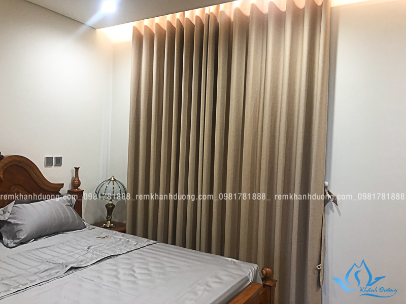 Rèm cửa màu nâu cho người mệnh Thổ đẹp