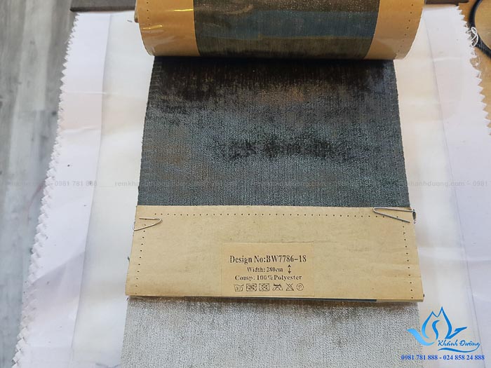 Rèm vải nhung cổ điển cao cấp phòng khách Ngã Tư Sở, Hà Nội BW 778618