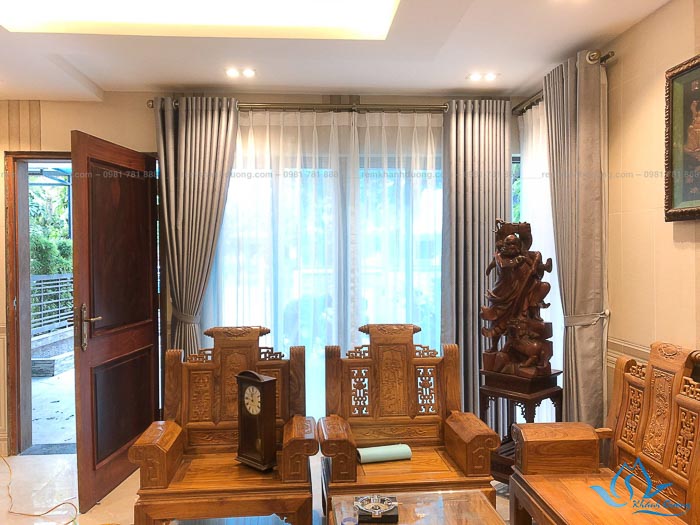 Rèm vải phòng khách được ưa chuộng nhất mã GP 012