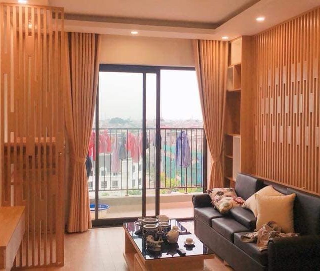 Rèm vải phòng khách lịch sự, hiện đại