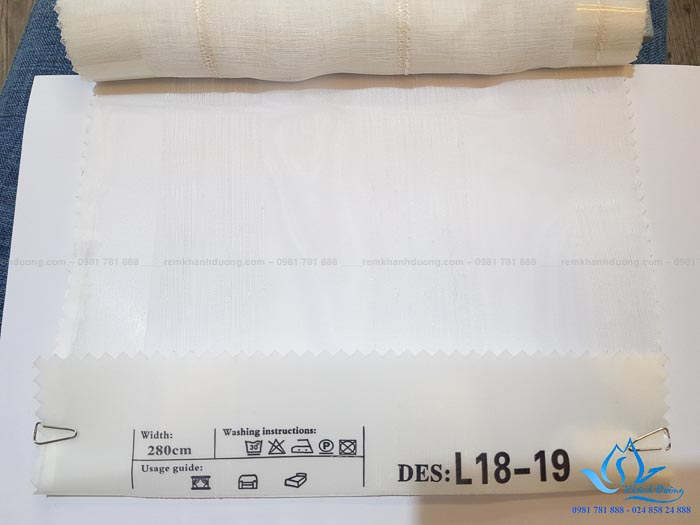 Rèm vải thêu tay Hàn Quốc đẹp cho phòng khách tại Âu Cơ- Hà Nội L18-19