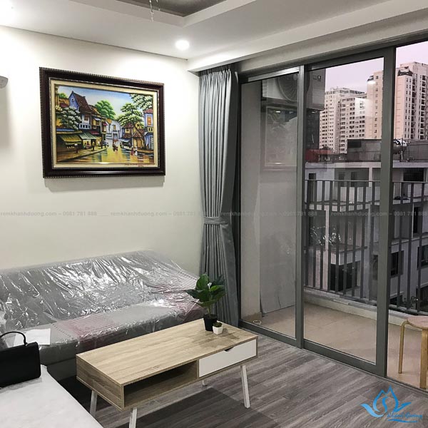 Rèm vải và rèm cầu vồng màu ghi đẹp ở Nguyễn Tuân