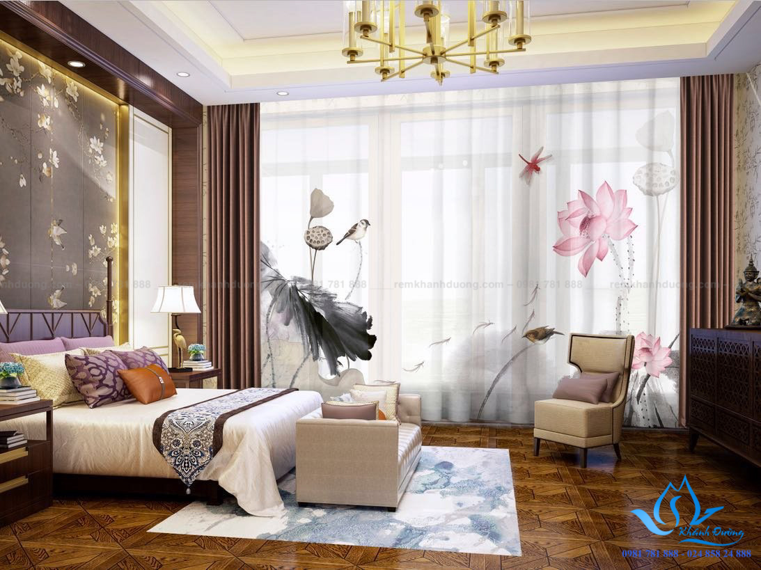 Lắp đặt rèm vải in tranh chuyên nghiệp, uy tín tại Nguyễn Xiển, Hà Nội