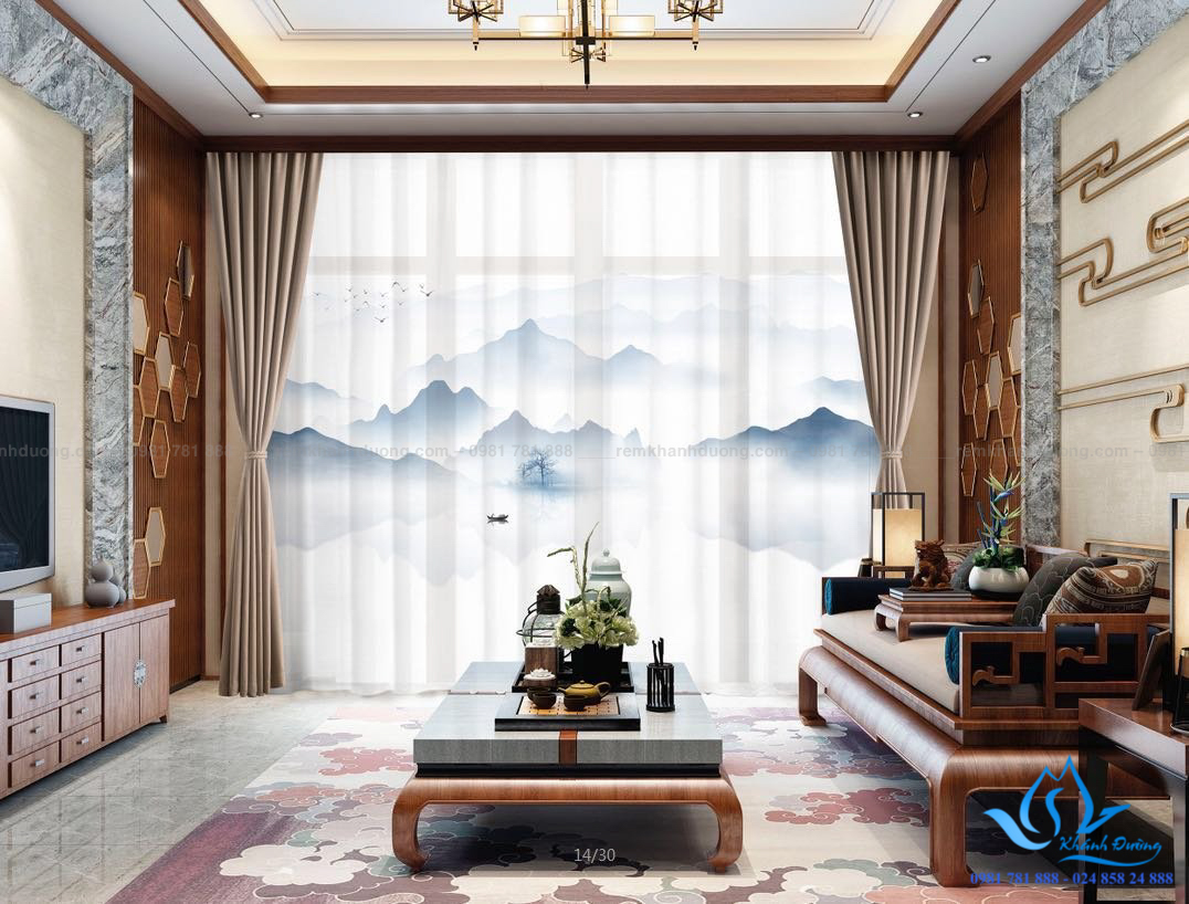 Địa chỉ uy tín cung cấp rèm vải in tranh 3D giá rẻ, chất lượng tốt