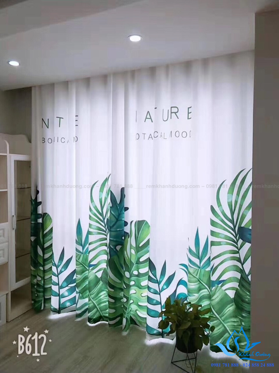 Báo giá rèm vải in 3D họa tiết thiên nhiên mới nhất