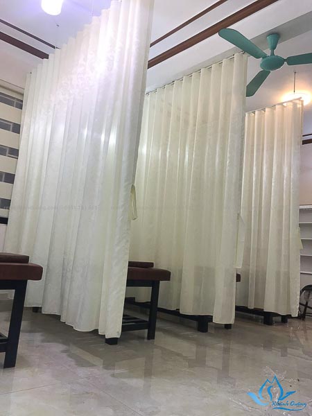 Thi công rèm voan và cầu vồng cho spa ở Phú Thọ