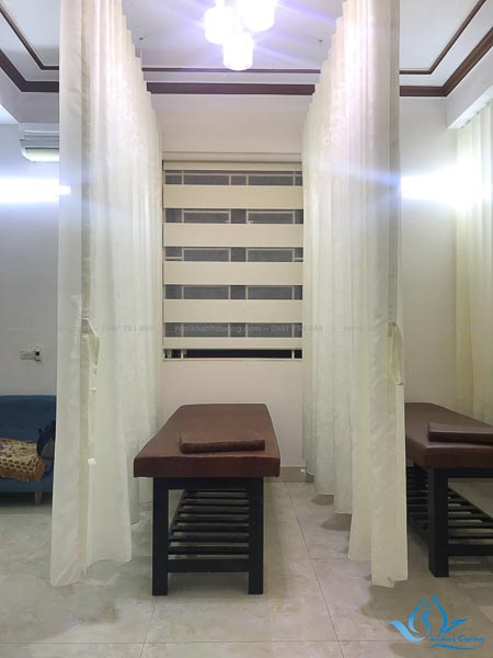 Thi công rèm voan và cầu vồng cho spa ở Phú Thọ