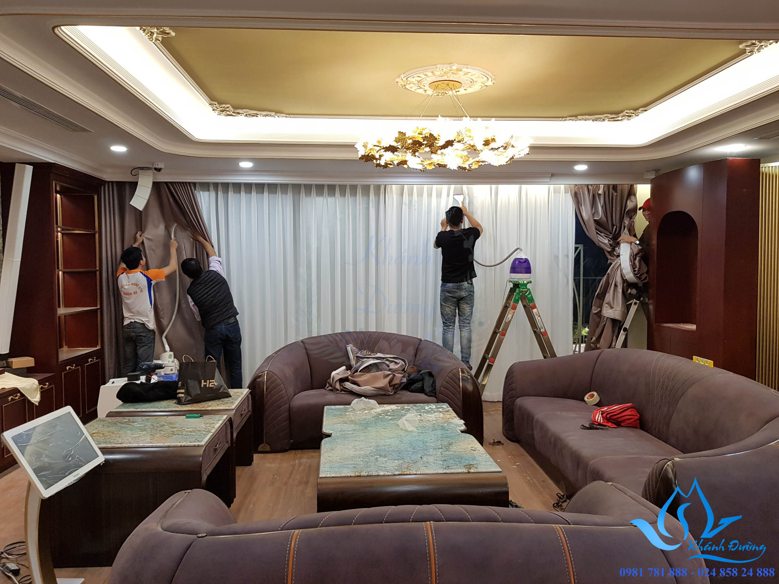 Thi công, lắp đặt rèm vải, rèm cửa cao cấp