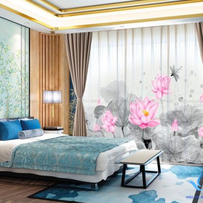 RT10 rèm vải phòng ngủ cao cấp