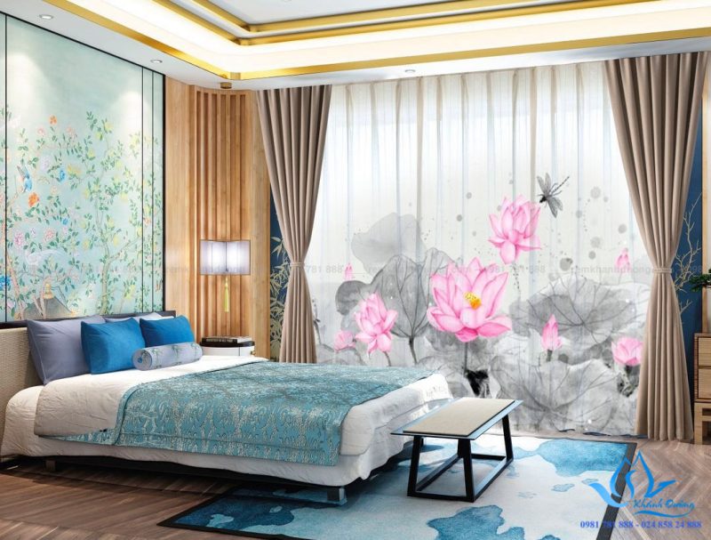 RT10 rèm vải phòng ngủ cao cấp