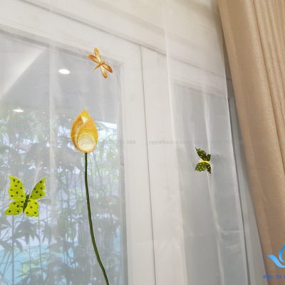 Rèm cửa họa tiết thêu tay đẹp