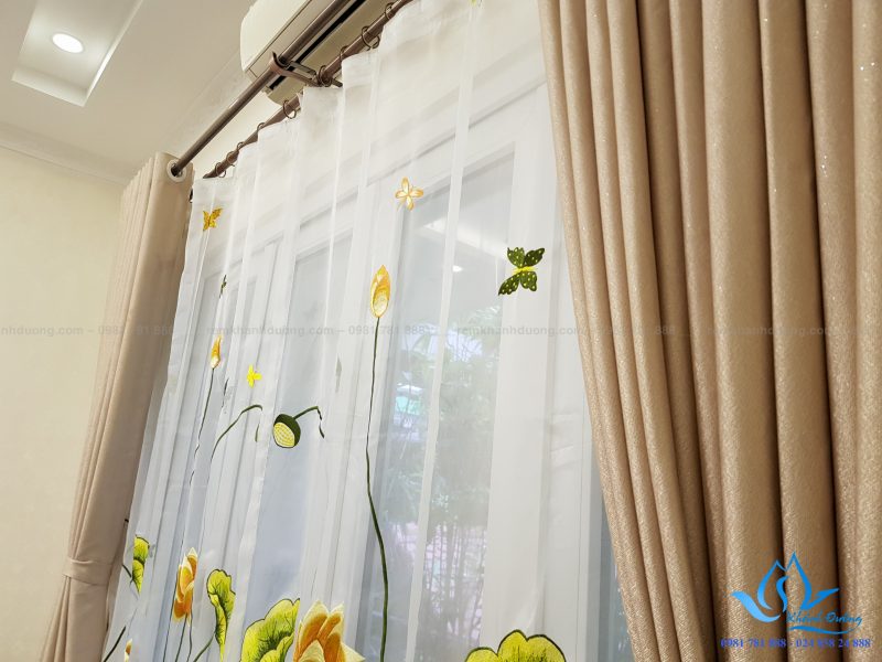 Rèm voan thêu tay đẹp nhất
