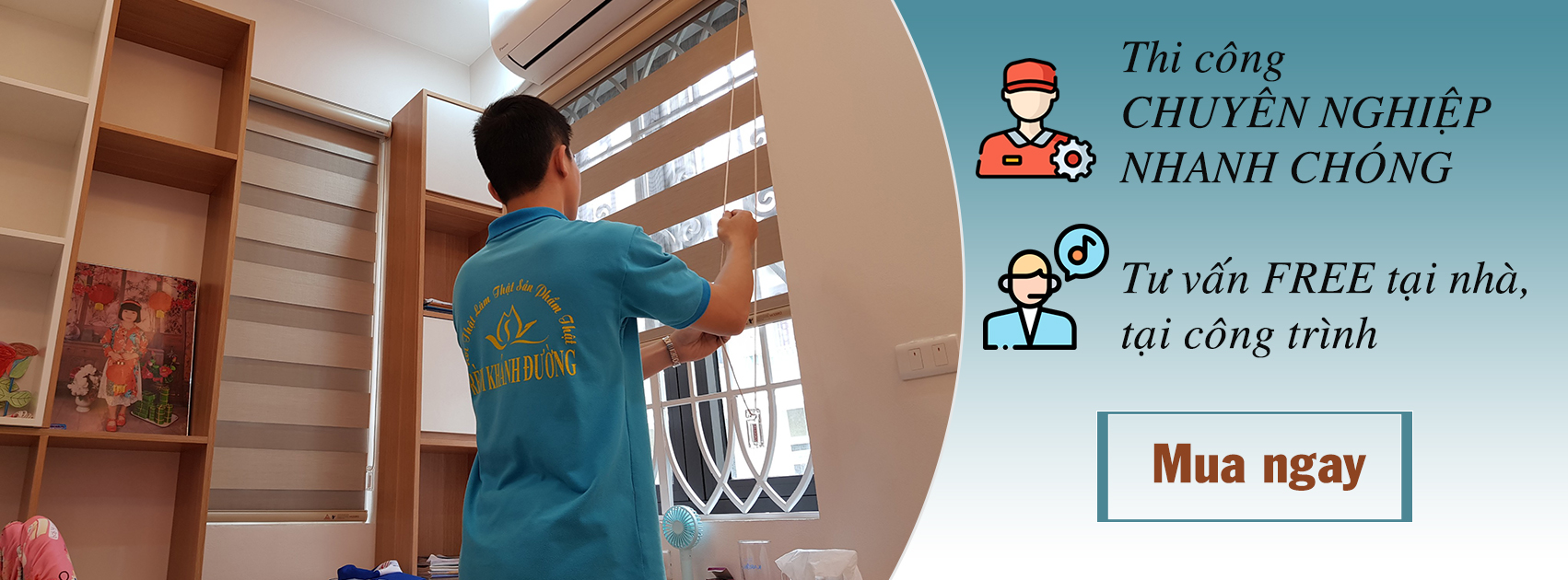 Đội ngũ lắp đặt và bảo hành tại rèm Khánh Đường đều là nhân viên kinh nghiệm lâu năm, tay nghề cao để luôn đảm bảo an toàn khi sử dụng cho quý khách hàng