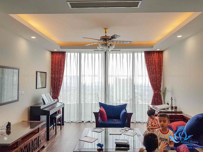 THI CÔNG RÈM VẢI CAO CẤP CHUNG CƯ NGOẠI GIAO ĐOÀN TÂY HỒ - HÀ NỘI