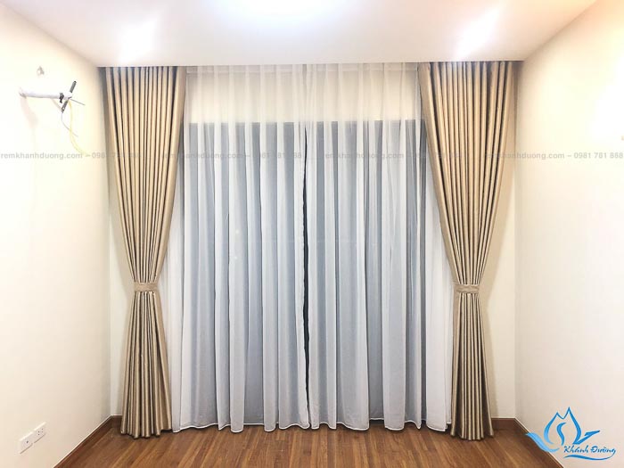 Thi công rèm vải và rèm gỗ ở Chung cư Báo Nhân Dân