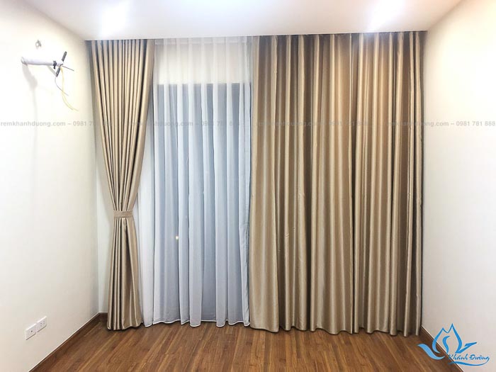 Thi công rèm vải và rèm gỗ ở Chung cư Báo Nhân Dân