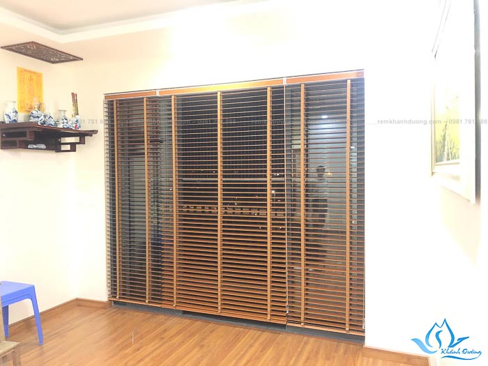 Thi công rèm vải và rèm gỗ ở Chung cư Báo Nhân Dân