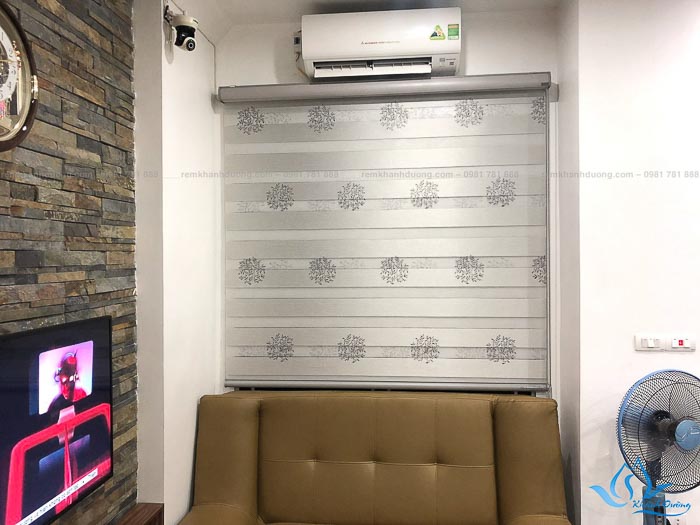Rèm cuốn cầu vồng in hoa cao cấp tại Hà Nội