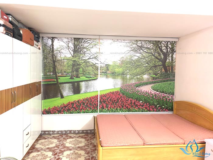 Rèm cuốn tranh phong cảnh bền đẹp tại Ba Đình