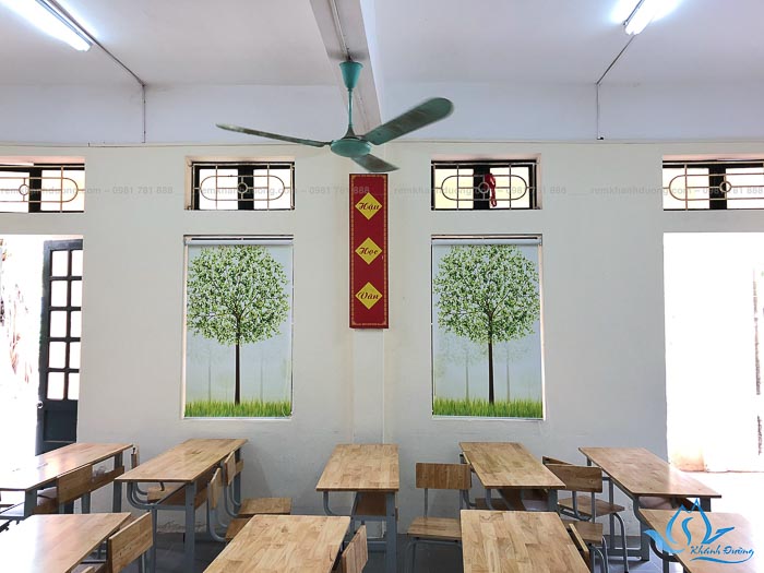 Rèm cuốn in tranh cho trường tiểu học đẹp nhất tại Hà Nội