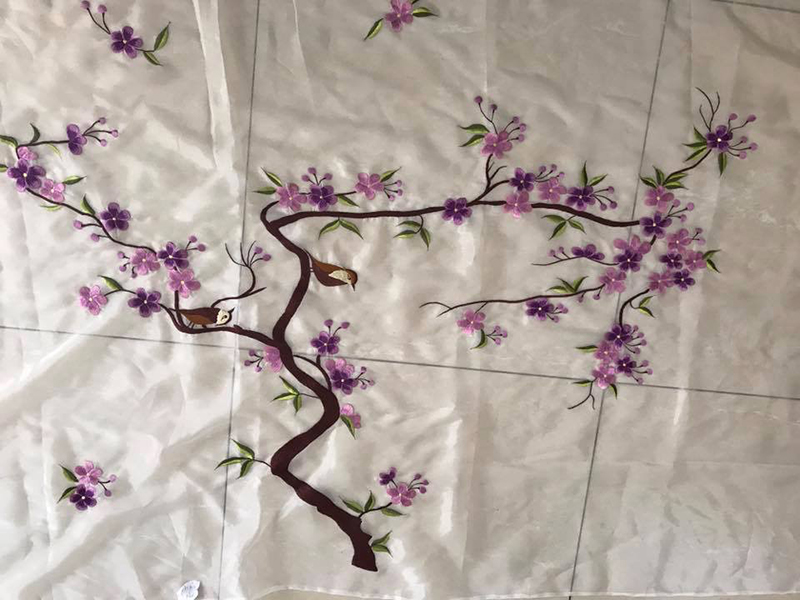 Rèm voan thêu tay dành cho phòng khách