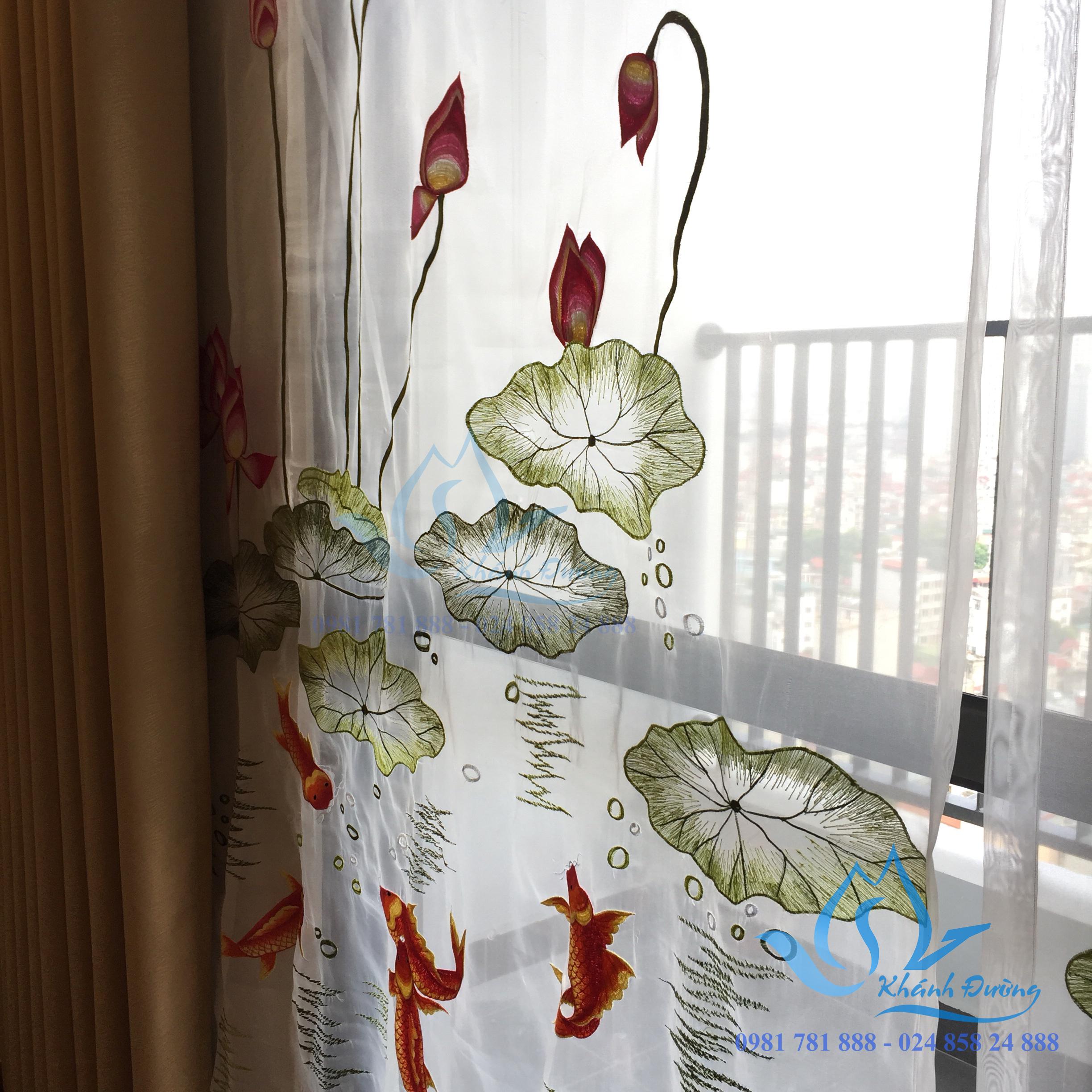 Rèm vải hai lớp sang trọng tại Hà Nội