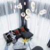 Thi công rèm cửa thông tầng vải Bỉ ACACIA cho căn Penthouses Vinhome Starlake